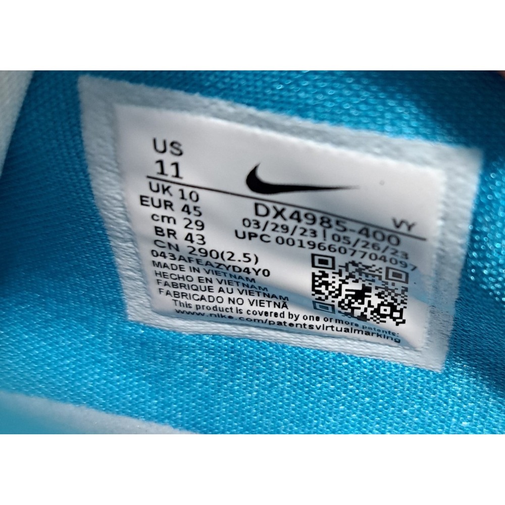 NIKE ZOOM FREAK‎ 5 BASKETBALL SHOES MEN'S SZ 11 BLUE LIGHTNING DX4985 400 NIB - Picture 11 of 13